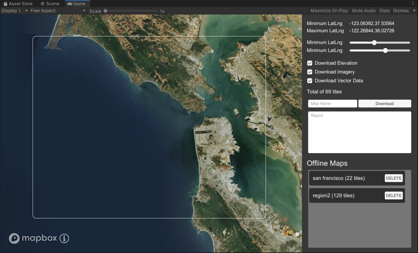 Mapbox offline maps web