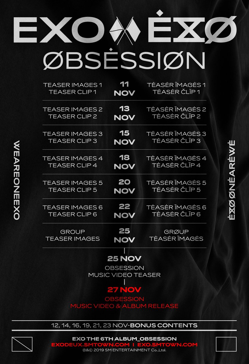 THEY RELEASED THE TEASER SCHEDULE ?!???JQJYJWKSE