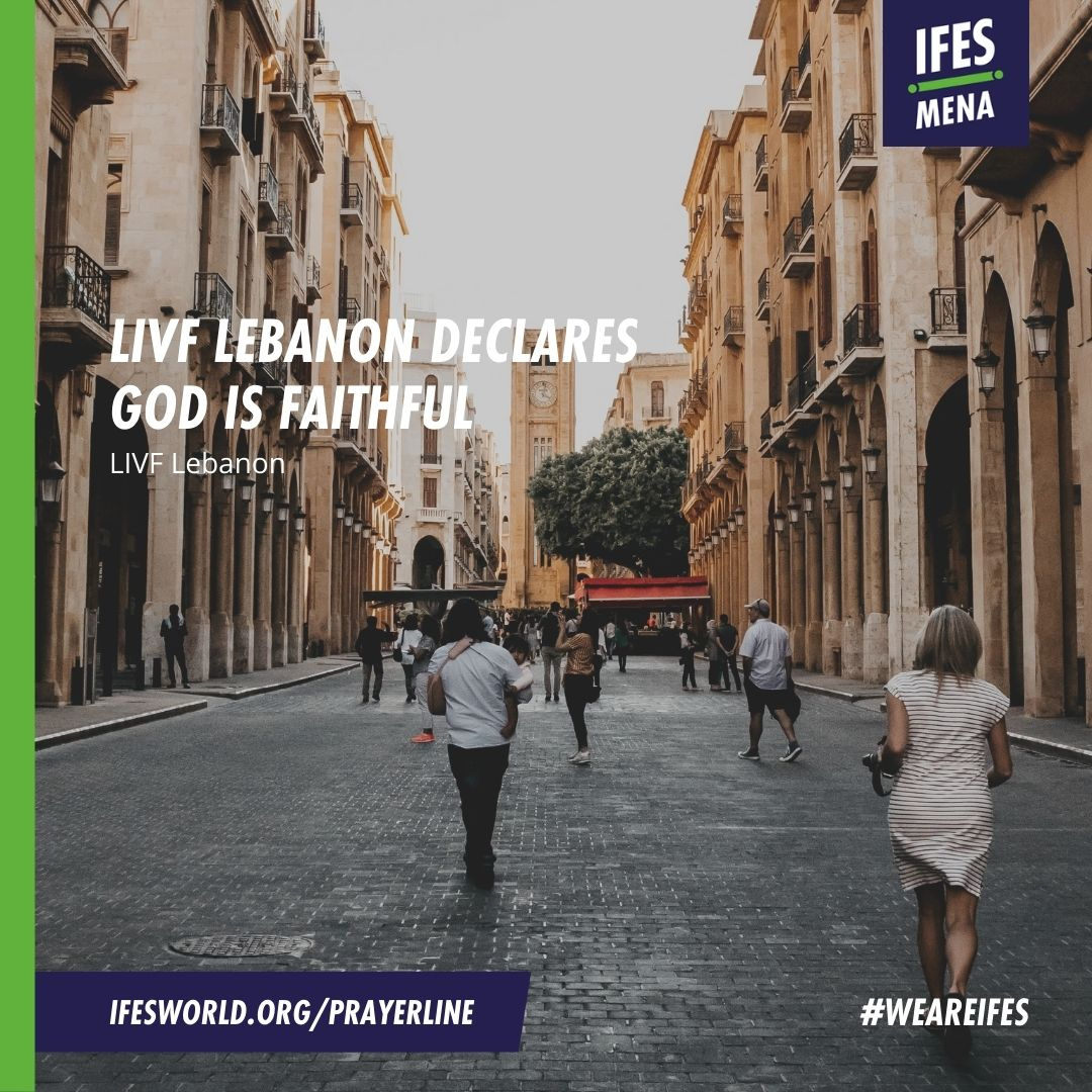 ifesworld's tweet photo. Pray for LIVF Lebanon as they continue to share God’s hope in the aftermath of the Beirut explosion.
🙏 Pray now. https://t.co/6Mv4zN5tNO
#IFESworld #studentinitiative # #LIFV #Lebanon #Beirut #weareifes https://t.co/arJrongo8B