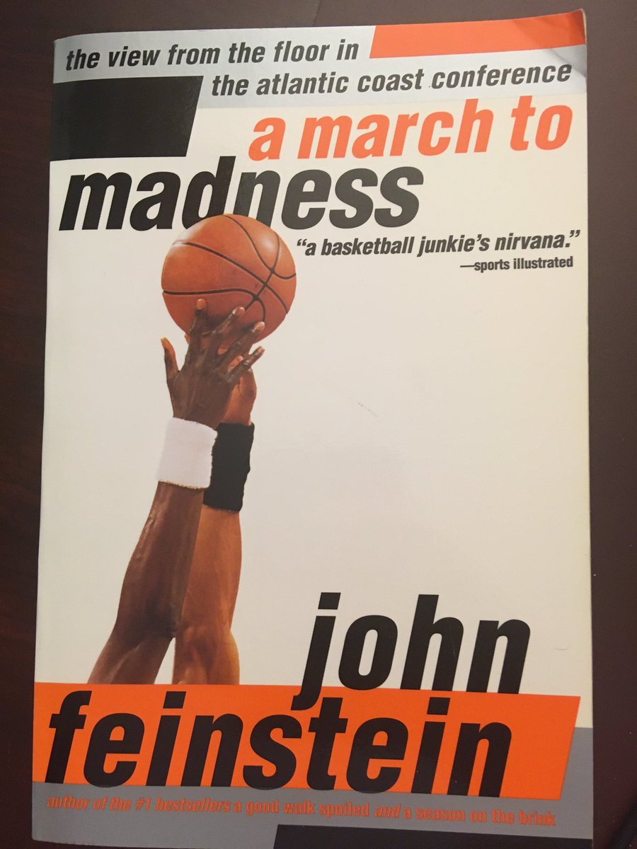 Suggestion for September 1 ... A March To Madness: The View from the Floor in the Atlantic Coast Conference (1998) by John Feinstein ( @JFeinsteinBooks).