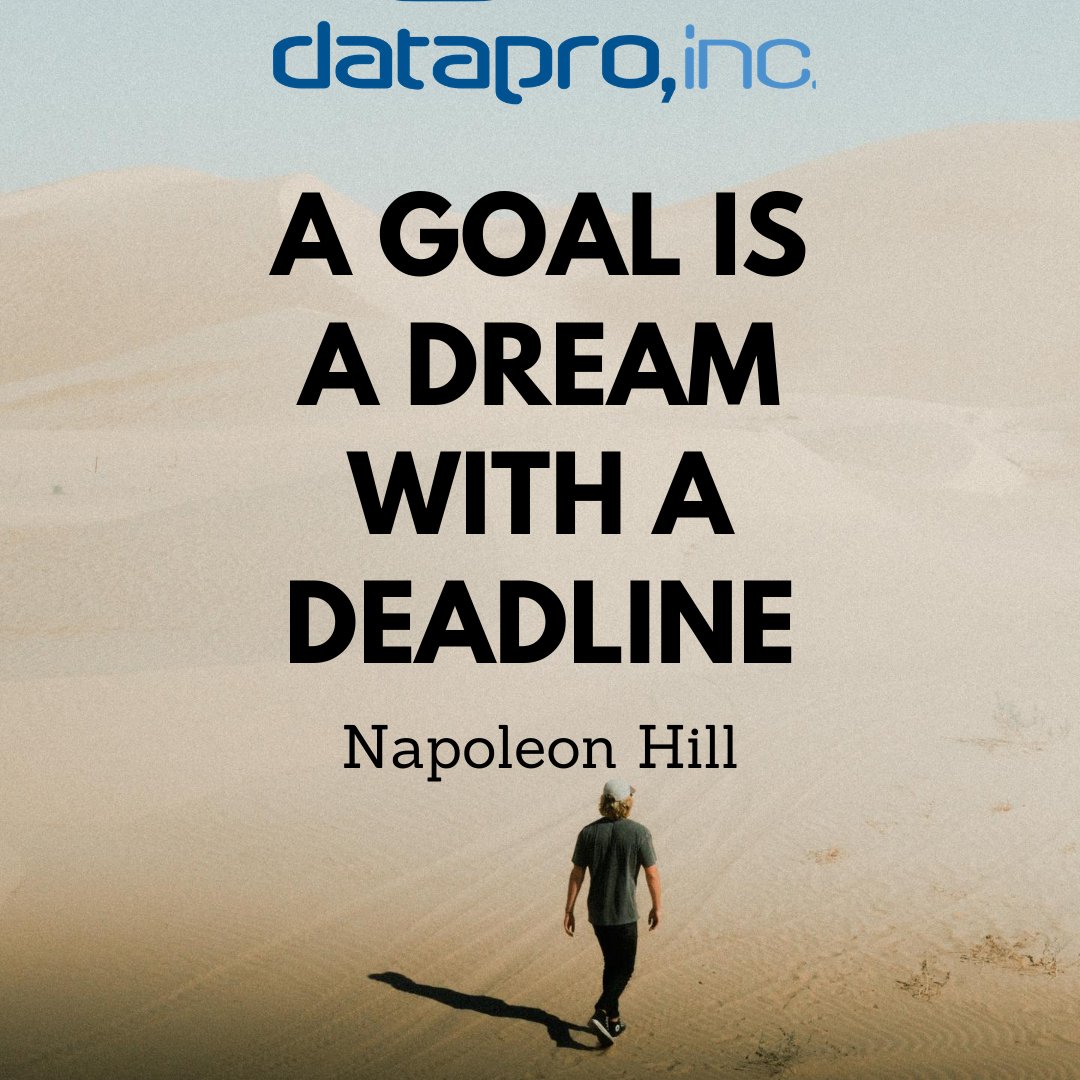 DataproIncMiami's tweet photo. Goals are dreams that can one day be achieved.

#tech #September1st https://t.co/jPYHpvSL2B