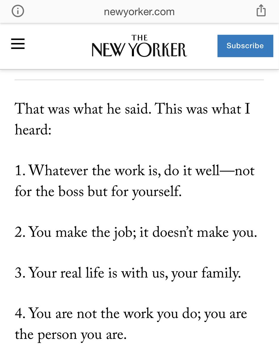 So, I often revisit this piece by Toni Morrison where her father reminds her of the purpose of work. newyorker.com/magazine/2017/…

LEARN YOU SOMETHING, ANGELIQUE.