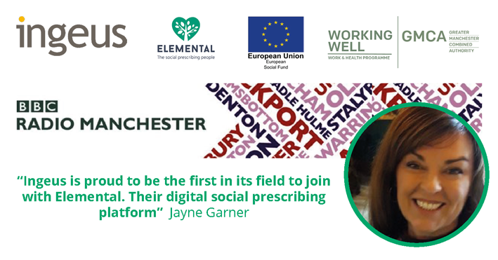 Ingeus_uk's tweet photo. Ingeus is celebrating another milestone achievement. Our Head of Delivery, Jayne Garner, hit the airwaves today to explain on BBC Radio Manchester how social prescribing will transform lives through partnership working.  Read more: https://t.co/d3nzqdpqdM #InWorkGM #Work #Jobs https://t.co/Is7Q6qJD67