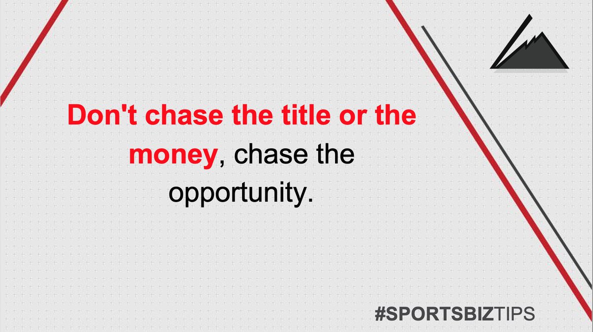 💯⤵️ #SportsBizTips