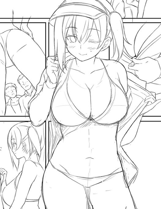 次の新刊下書きがほぼ終わったので着色作業です💪50ページ超えてしまいそうなのでちょっと調整せねば・・・印刷代が・・・😂 