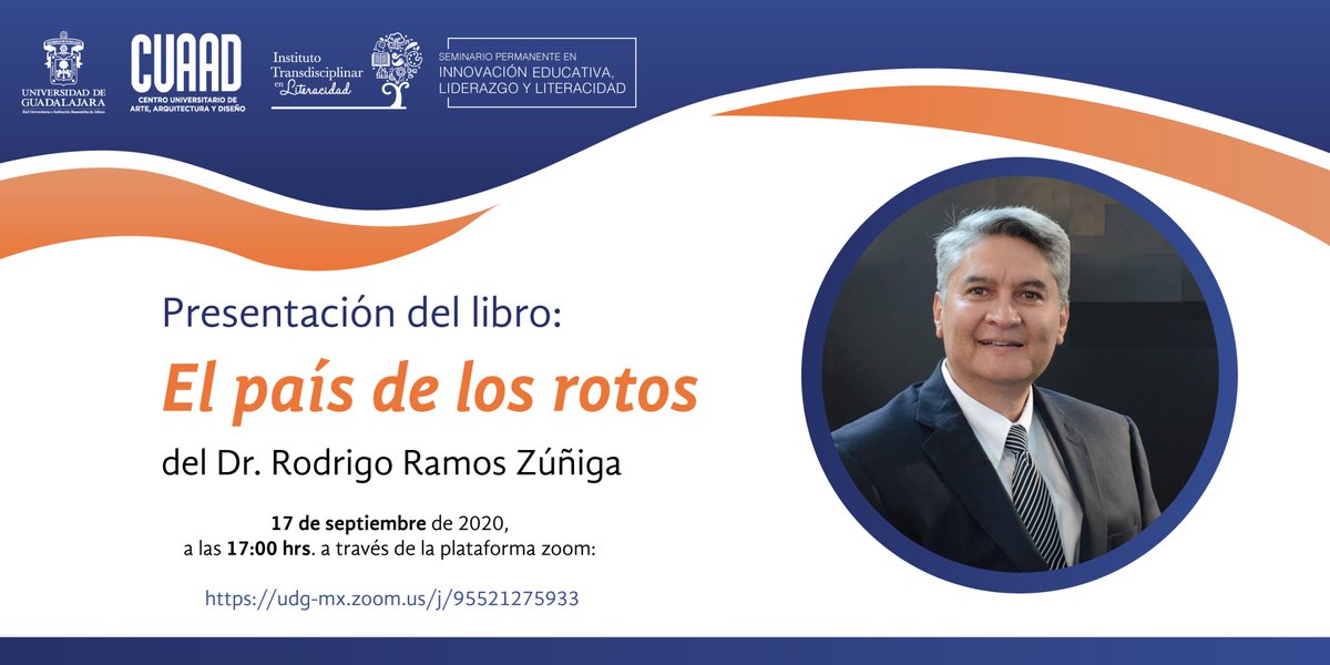 Te invitamos a la presentación del libro "El país de los rotos" del Dr. Rodrigo Ramos Zúñiga <a href="/exnovo3/">Dr. Rodrigo Ramos Z</a> este próximo 17 de septiembre.
- - -
#ITRALI #SIELL