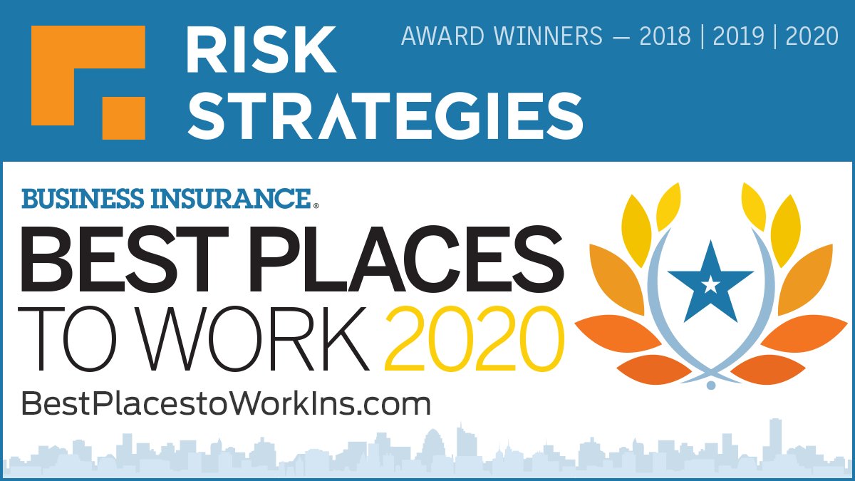 RiskStrategies's tweet photo. It’s an honor to be named one of @BusInsMagazine's Best Places to Work in Insurance for the third year in a row! This award celebrates the exceptional employees, core values and supportive culture which make Risk Strategies a leading national brokerage. https://t.co/MyN3UviY1t https://t.co/FFGkk69Vsj