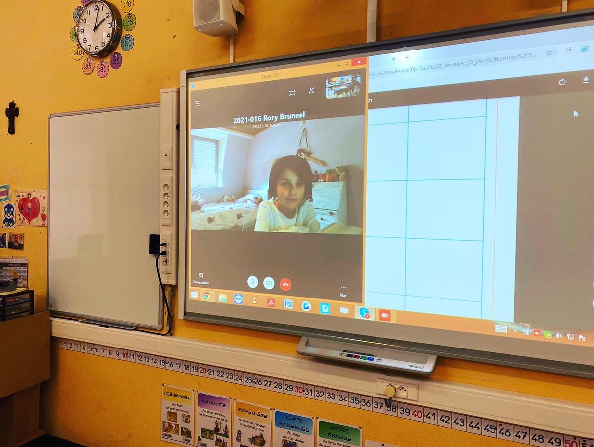 TO_ClassContact's tweet photo. Première Installation Take Off à l’école de @rorybruneel . Elle peut dorénavant suivre directement les cours depuis son domicile 😁😁😁 . #TousEnsemble #Installation #TakeOff #TBI #connect #Home #Ecole https://t.co/2ApRxLuHR5