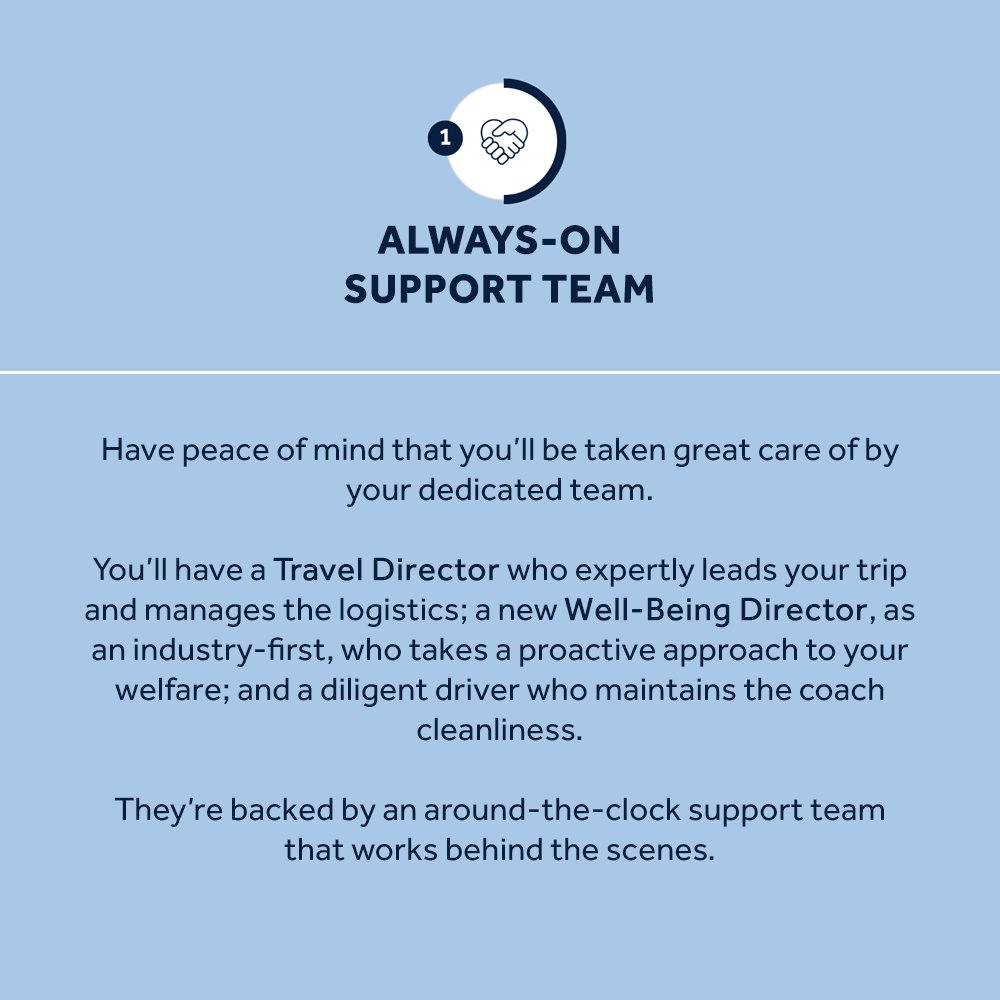 Your well-being has always been our top priority and with our comprehensive approach outlined below, you can have peace of mind that when you travel with us you are in good hands travelling together! 
#InsightVacations #Travel #Wellbeing