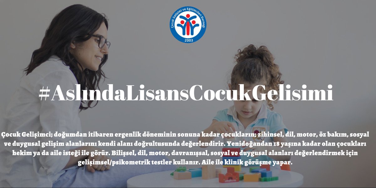 👉 #AslındaLisansCocukGelisimi