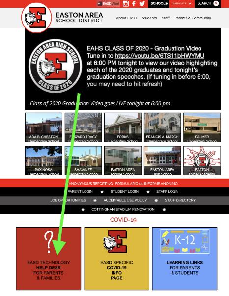 Help Desk and Live Support for Families - Easton Area School District's Technology Department has established a help desk system that can be used for assistance with your district-issued iPad.  The link for the help desk can be... edne.tw/n660714