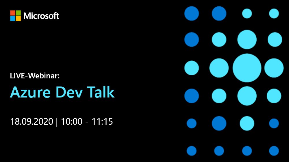 Nimm an unserem nächsten Azure Dev Talk teil und erfahre direkt vom steirischen Anlagenbauer Andritz mit der Unterstützung von http://msft.it/6017TsDMb, wie neue Wege in der Web-Entwicklung mit Hilfe von Blazor und Azure getestet werden.

Gleich anmelden: http://msft.it/6018TsDMj