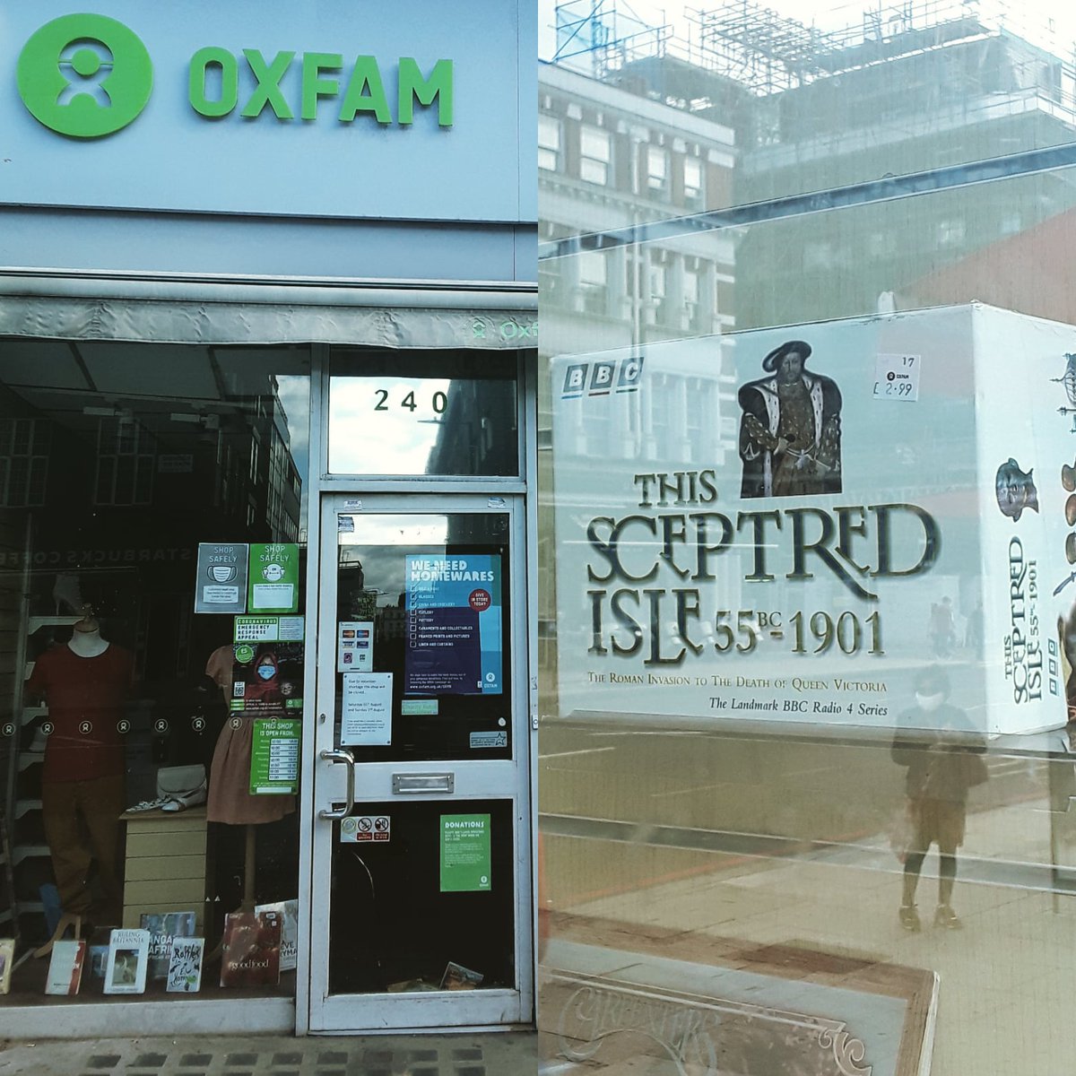 LondonersLondon's tweet photo. My #Daily #Exerciae passed @oxfamgb shop on #EdgwareRoad & spot audio recordings of @BBC #ThisScepteredIsle. My late mother adored series & years later had massive pleasure of calling #ChristopherLee #friend We had a legendary #TheAthenaeum #Club lunch. #LetsGuide #UniquelyLondon https://t.co/Ol2RwxFM55
