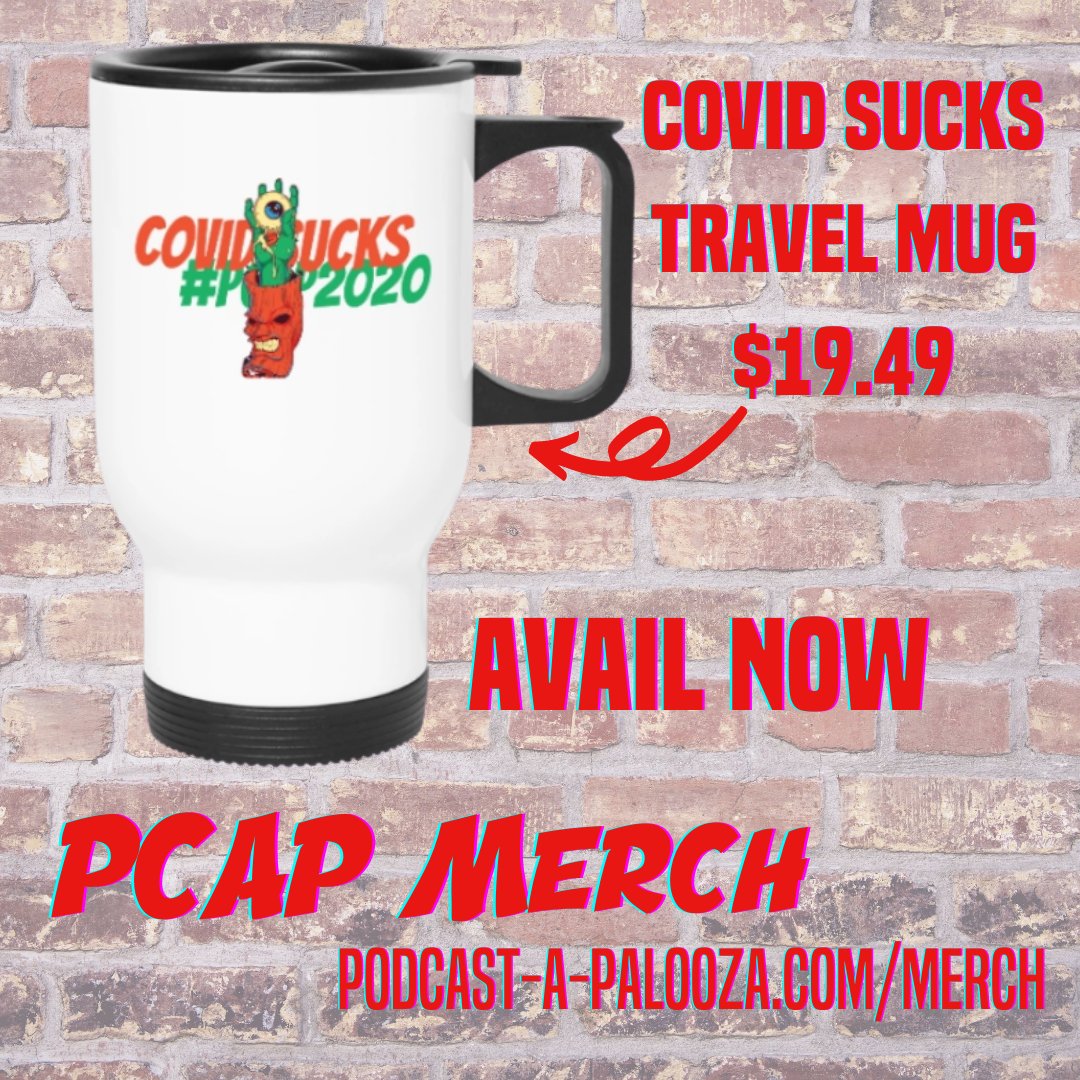 PaloozaPodcast's tweet photo. We had a request earlier today to create a facemask BUT the prices were to crazy for us to get behind so instead we made the customer a travel mug 

If you want a 14 oz thermal COVID SUCKS #PCAP2020 travel mug for less than $20 

head here https://t.co/fizgDmNXNu https://t.co/3xqCKwAlqN