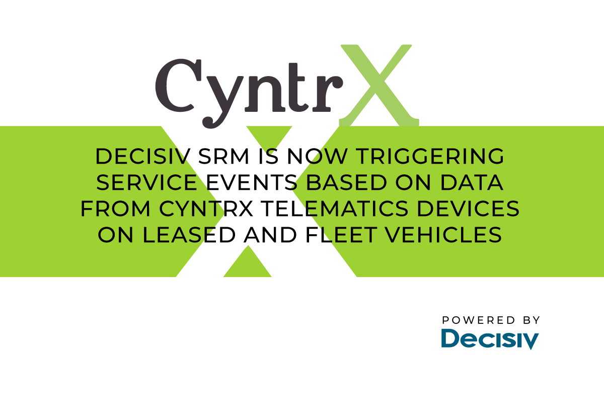 Decisiv, Inc. announced today that it has completed an integration with <a href="/cyntrx/">CyntrX</a> to automatically deliver telematics data to the Decisiv SRM platform to trigger maintenance events. Read more about the integration: decisivmarketplace.com/hub_news/cyntr…