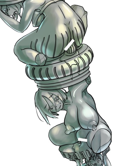 [R-18]人柱化/Human pillar-7
画角外にも無限に連なる、石と化した娘の柱。石化世界。 