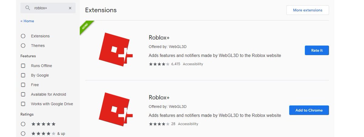 Rtc On Twitter Scammer Alert Drama A Fake Extension Has Been Going Around That Is A Fake Roblox With Around 20 30 Reviews That Are Botted Please Only Trust The Official - robux fake