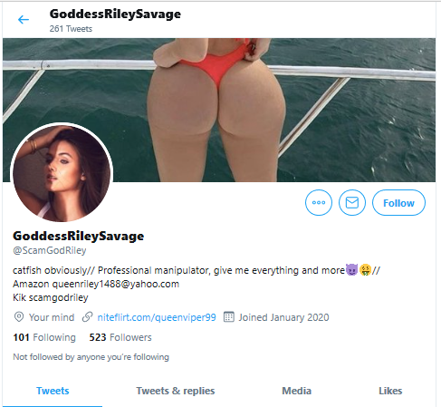 MemberBlasts's tweet photo. UPDATE:

#OnBlast Racist / Consent-Violator's accounts:
- @QueenRiley88 (Suspended)
- @1488QueenRiley, @goddessdeanna66, @HSBrat18 (Deactivated)
- @ScamGodRiley (Still ACTIVE?)
- @AryanNation14 (Suspension-Evasion! NEW name, SAME 3/2/20 @NiteFlirt account!)

Please #RT &amp; #REPORT! https://t.co/VleXtFb5PL