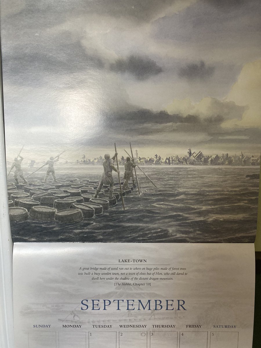  #TolkienEveryday Day 39 The 2020 Tolkien Calendar’s picture for September