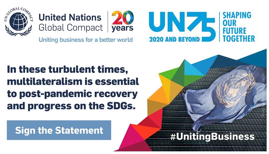 El multilateralismo es clave para promover los #GlobalGoals. Como Presidente de SAP Región Sur, estoy orgullosa de firmar la Declaración de las Naciones Unidas <a href="/globalcompact/">UN Global Compact</a> de los líderes empresariales para una cooperación global renovada unglobalcompact.org/UnitingBusiness