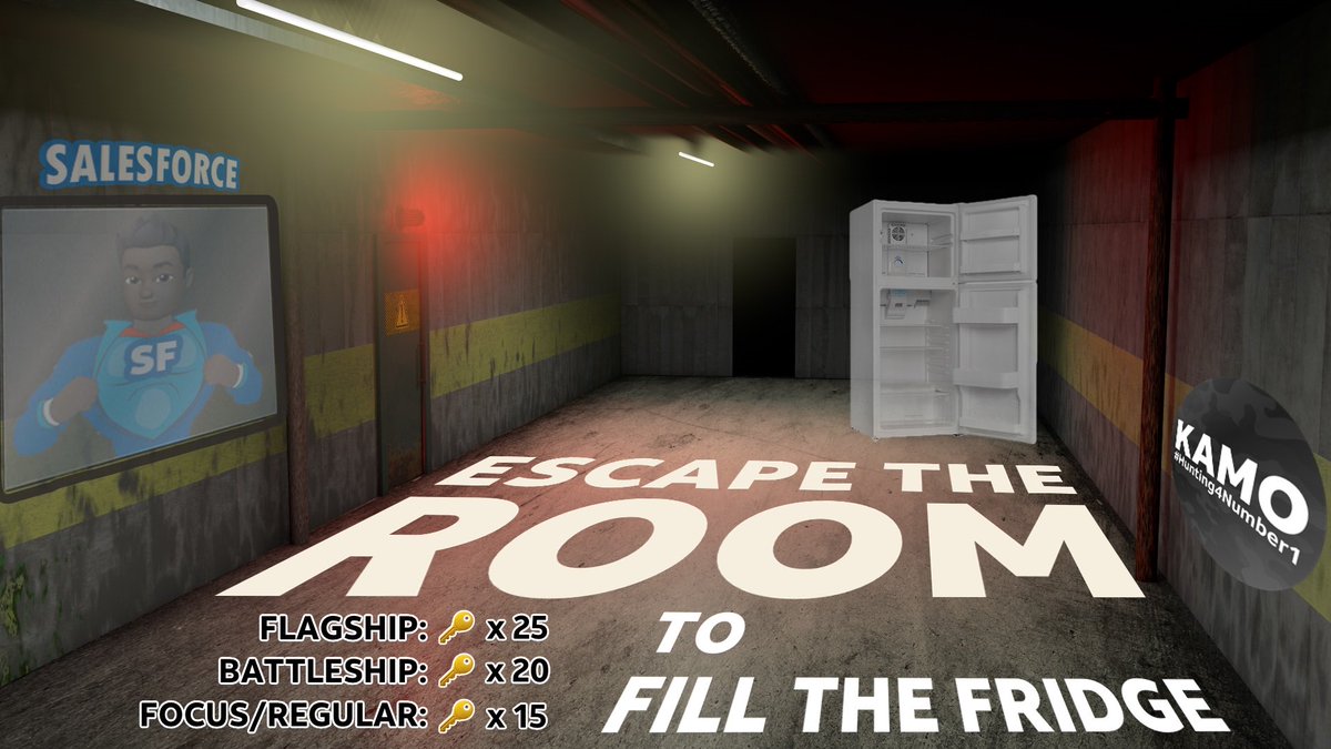 AlysonWoodard's tweet image. Who’s ready to get after it (or out of it???) with a good old fashioned #KAMOEscapeRoom??? Welcome to #SalesforceSeptember, fam! Check your text blast for deets! 

Escape Room 🔑✅
FredDev BBQ Rub🍖 ✅✅
Biz Expert Extra💰✅✅✅

What is next??? Amigos falling from the sky?!?