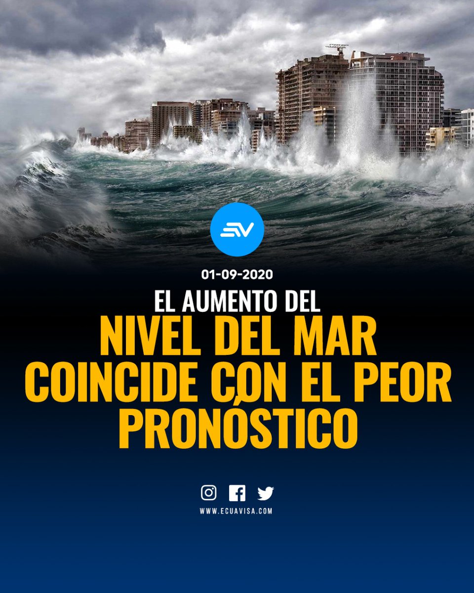 EcuavisaInforma's tweet photo. 🔴ATENCIÓN Se espera que las capas de hielo aumenten el nivel del mar en 17 cm. más y expongan a 16 millones de personas más a las inundaciones costeras anuales al final del siglo ➡️ https://t.co/mtXOt93A11 https://t.co/LmCXHKElsd