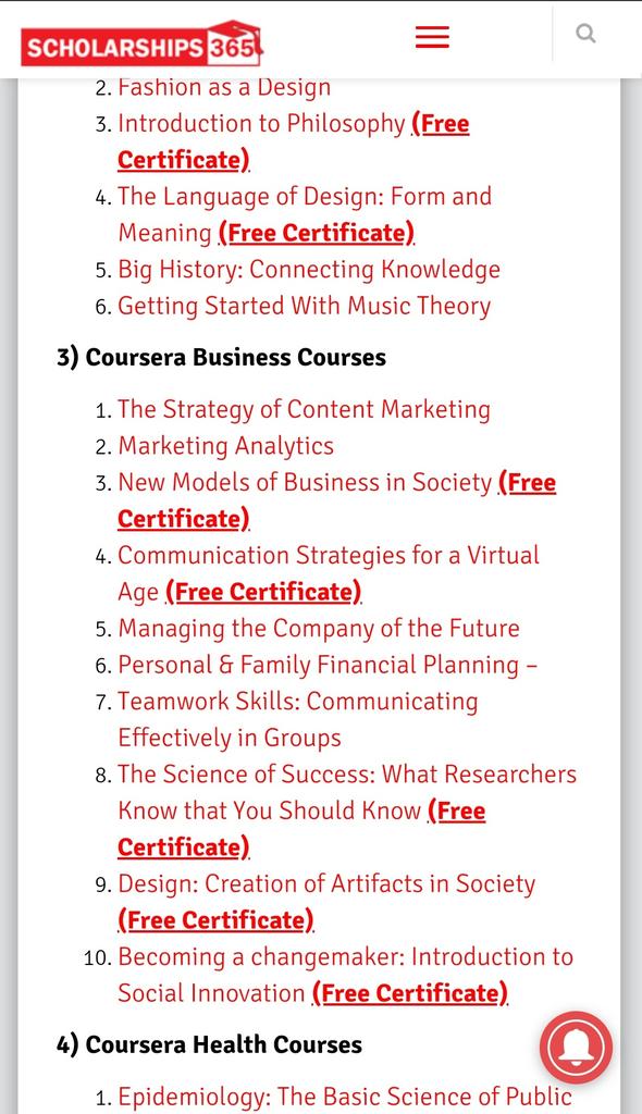 worksfess's tweet image. work! ayo gasss mentemen (scholarships365[.]info/coursera-free-courses-with-free-certificates)