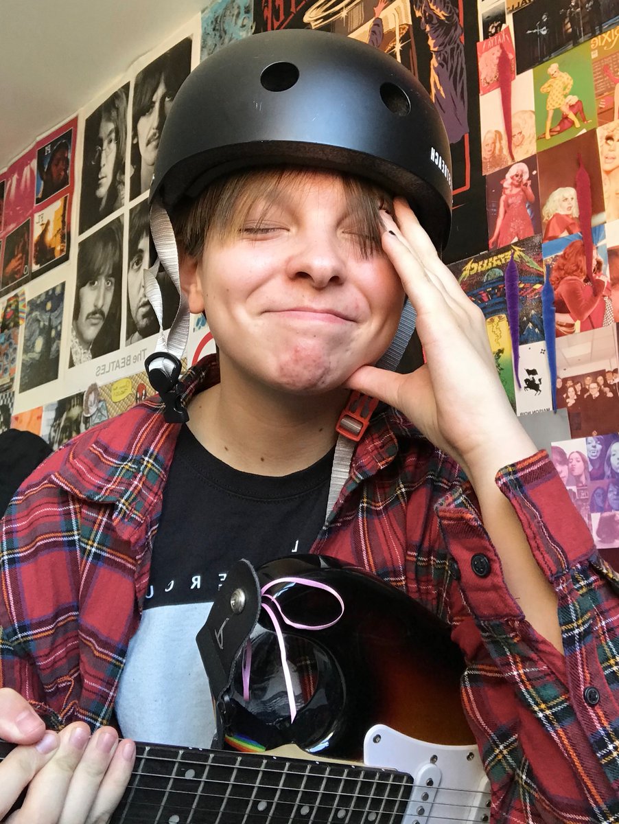 guitar and helmet?? : you get the idea