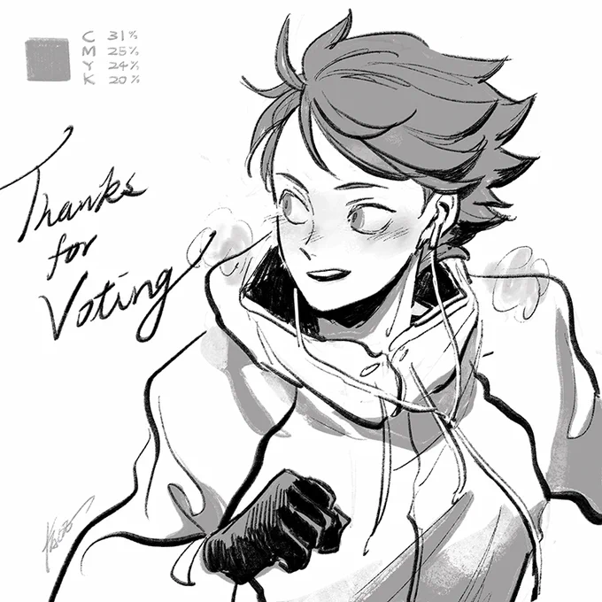 Thanks for voting.?
感謝大家的投票! 四色好接近最後變成灰色了XDD 我喜歡灰色!灰色是很棒的顏色?❤️
https://t.co/g91DyqmN0K 