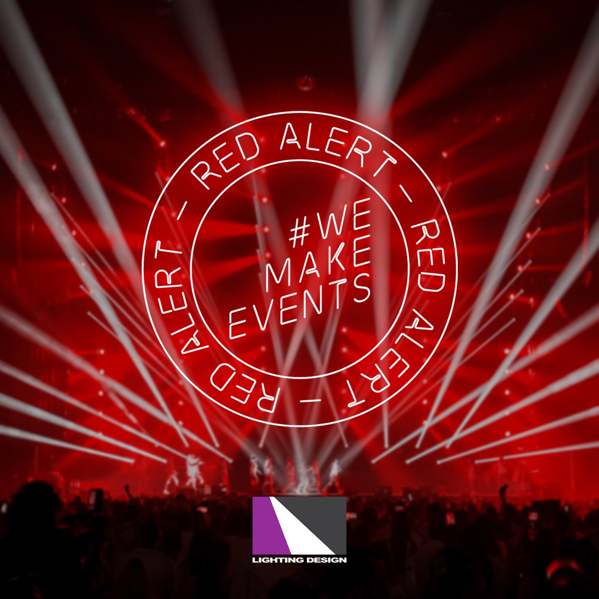 ldpgpr's tweet image. Our events rely on countless suppliers, manufacturers and freelancers and we all need to work together to make the shows of the future. Our industry is at stake and that's why we are supporting #WeMakeEvents and #LightItRed today. #LightingDesign