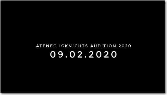 JanPaul07's tweet photo. 09.02.2020
Ateneo Igknights Audition 2020
You can watch the audition at our FB Page: Ateneo Igknights.
See you there!
#Padagos
#AteneoIgknights
#IgknightsAudition2020 https://t.co/26G7vjXHVl
