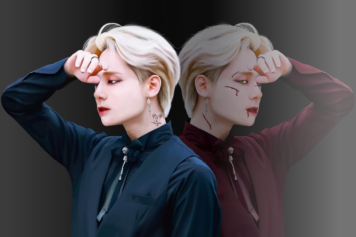 Panda_Cyn's tweet photo. [FanArt] LIVED - DEVIL
This by far must be my best drawing so far! 

@official_ONEUS

#Oneus #원어스 #hwangwoong #환웅 #OneusFanart #kpop #FanArt
#Ravn #레이븐 #Seoho #서호 #Leedo #이도 #Keonhee #건희 #Xion #시온 https://t.co/sPmWEfY6w5