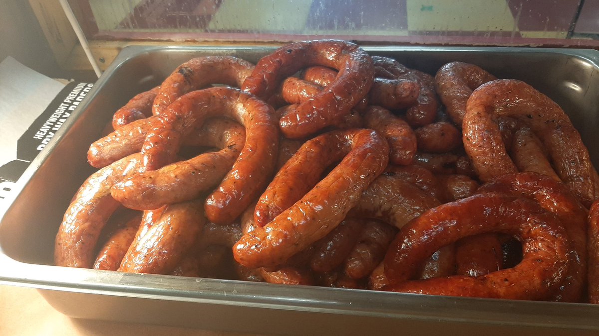 ChefDavid3's tweet image. sausages are ready