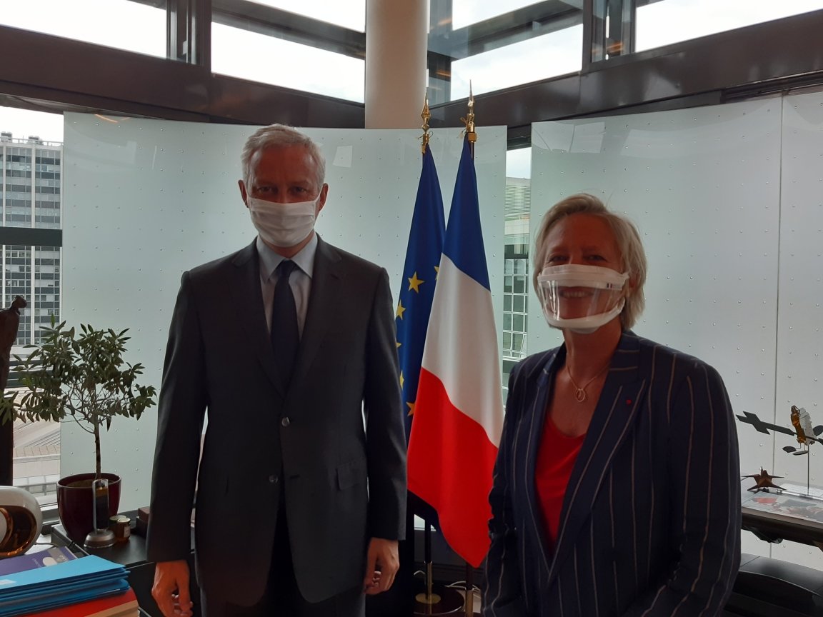 Réunion de travail avec <a href="/BrunoLeMaire/">Bruno Le Maire</a> le #PlanDeRelance sera inclusif pour les personnes  en situation de #Handicap engagement  des entreprises 
#Emploi #apprentissage 
Relocalisation industrielle
#Soustraitance @UNEA_France @ReseauGesat <a href="/Elisabeth_Borne/">Élisabeth BORNE</a>
