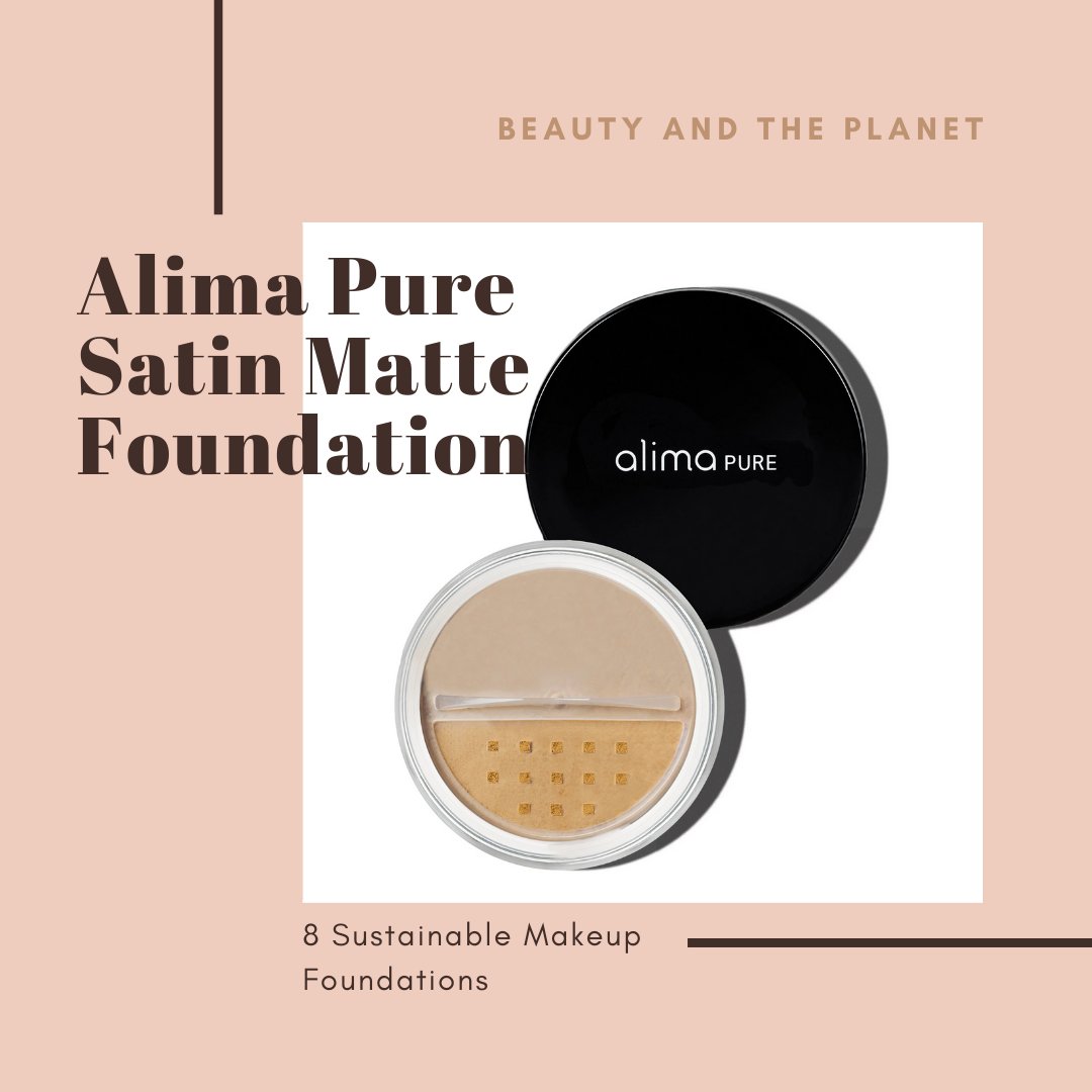 Have you tried #AlimaPure Pure Satin Matte Foundation? Comment and let us know what you think. It is one of the 8 foundations featured in my list of sustainable makeup foundations: ow.ly/lm1C50Bd0GI #sustianablebeauty #skincare #makeup #sustainability #greenbeauty