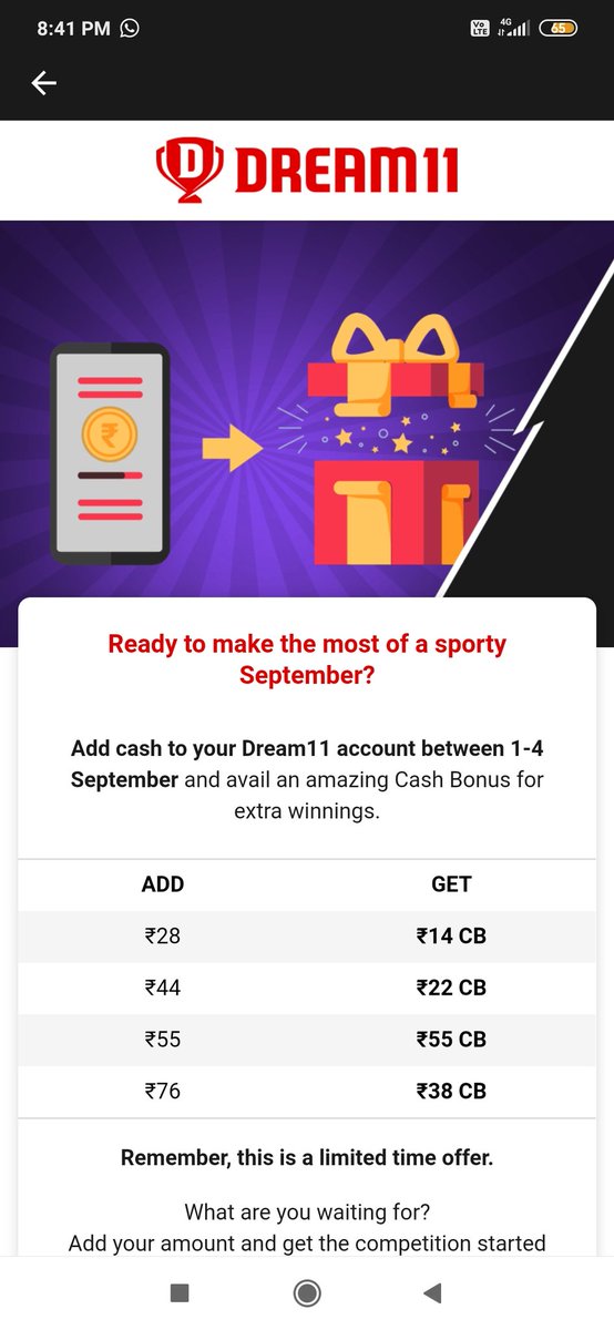 NarayananXi's tweet image. After becoming IPL sponcers, u started giving very cheap cash bonus offers. What happened ? Y r u acting so cheap. Either give proper CB offers or don't give any. But, stop humiliating ur users by giving such pathetic offers !! @Dream11 #Dream11 #BornExperts
