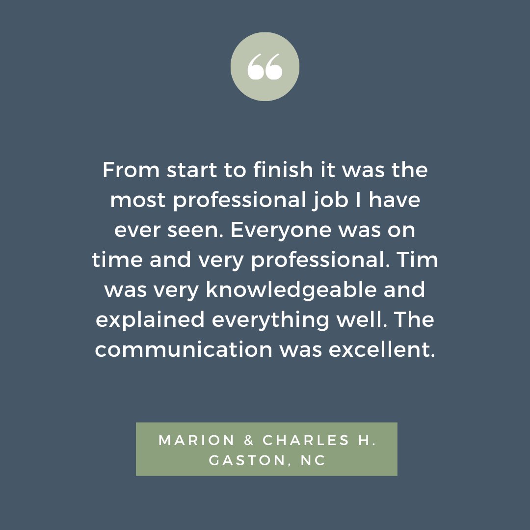 Thank you for the kind words, Marion and Charles! We're so pleased you had a positive experience with our team during your metal roof install. #TestimonialTuesday