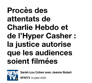 Parler du "procès des attentats de Charlie Hebdo et de l'Hyper Cacher", c'est déjà mieux, mais c'est reléguer dans l'ombre la mort de Clarissa Jean-Philippe, la policière municipale abattue par Amédy Coulibaly à Montrouge le 8 janvier 2015.