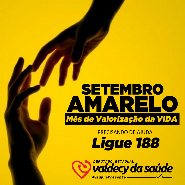 ValdecydaSaude's tweet photo. Ofereça ajuda, PEÇA AJUDA! 💛 Menos julgamento, ninguém sabe os problemas que o outro enfrenta! Se precisar, ligue 188 - CVV | Centro de Valorização da Vida.

#Setembro #SetembroAmarelo #Vida
#ValdecydaSaúde #DeputadoEstadual https://t.co/wkFtwen394