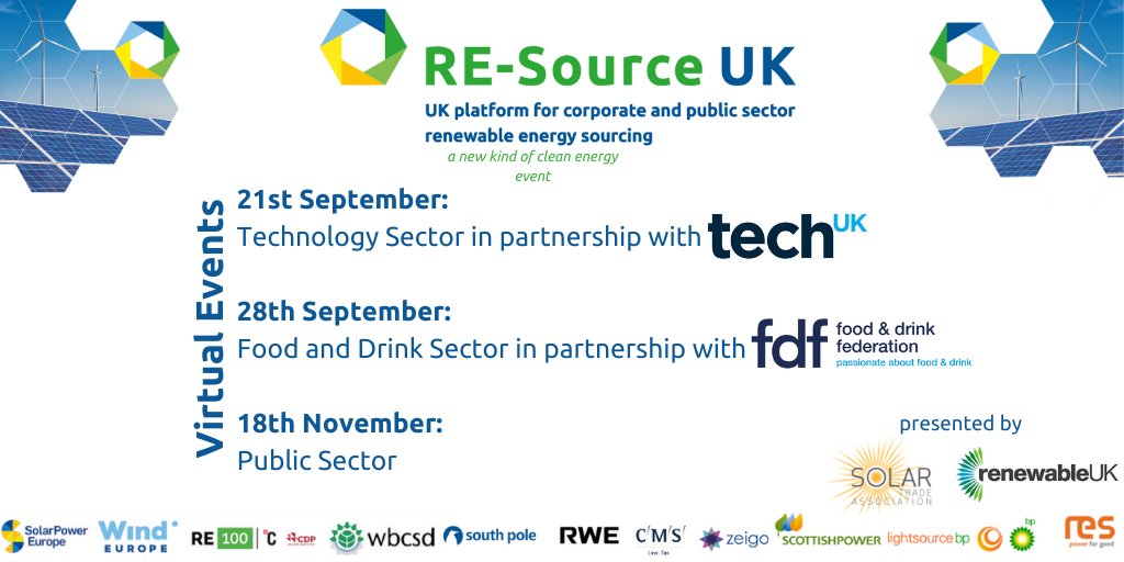 SolarEnergyUK_'s tweet photo. Three @RE_Source_EU Virtual Events have been organised by @thesolartrade and @RenewableUK. The events explore how key sectors are leading change, uniting 150 leaders passionate about driving innovative and responsible solutions. #resourceuk
Find out more:
https://t.co/ibI9vdGQCN https://t.co/pR4e8uM7y2