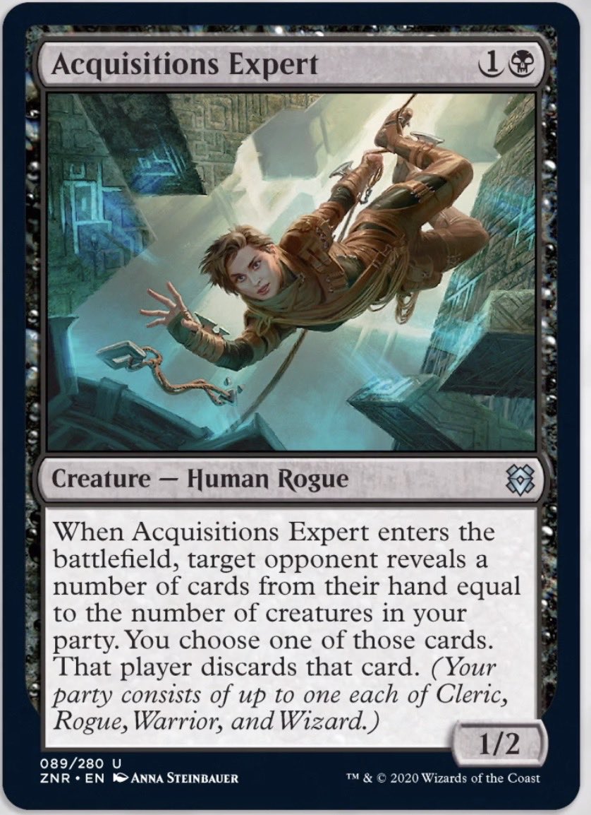 Mangara08 パーティの人数分相手の手札からカードを公開させ その中から一枚選んで捨てさせる盗賊 単独で使っても 貪欲なネズミより強いので役立ちそう Zenrevman