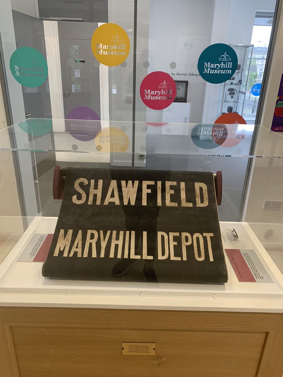 Got one of my volunteers to help install a new display today! New skills for some local #maryhill people. Learning some history and how to care for objects in their collection. #communityheritage #glasgow #trams