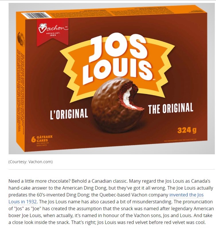 JoeLouisBourbon's tweet photo. Did you know that @CBC listts this as one of the most popular snack foods in Canada? But look again, it has nothing to do with #JoeLouis. Not like #JoeLouisBourbon which has EVERYTHING to do with celebrating the legacy of the Champion of Them All a #TrueAmericanspirit https://t.co/iZCXFcdYmY