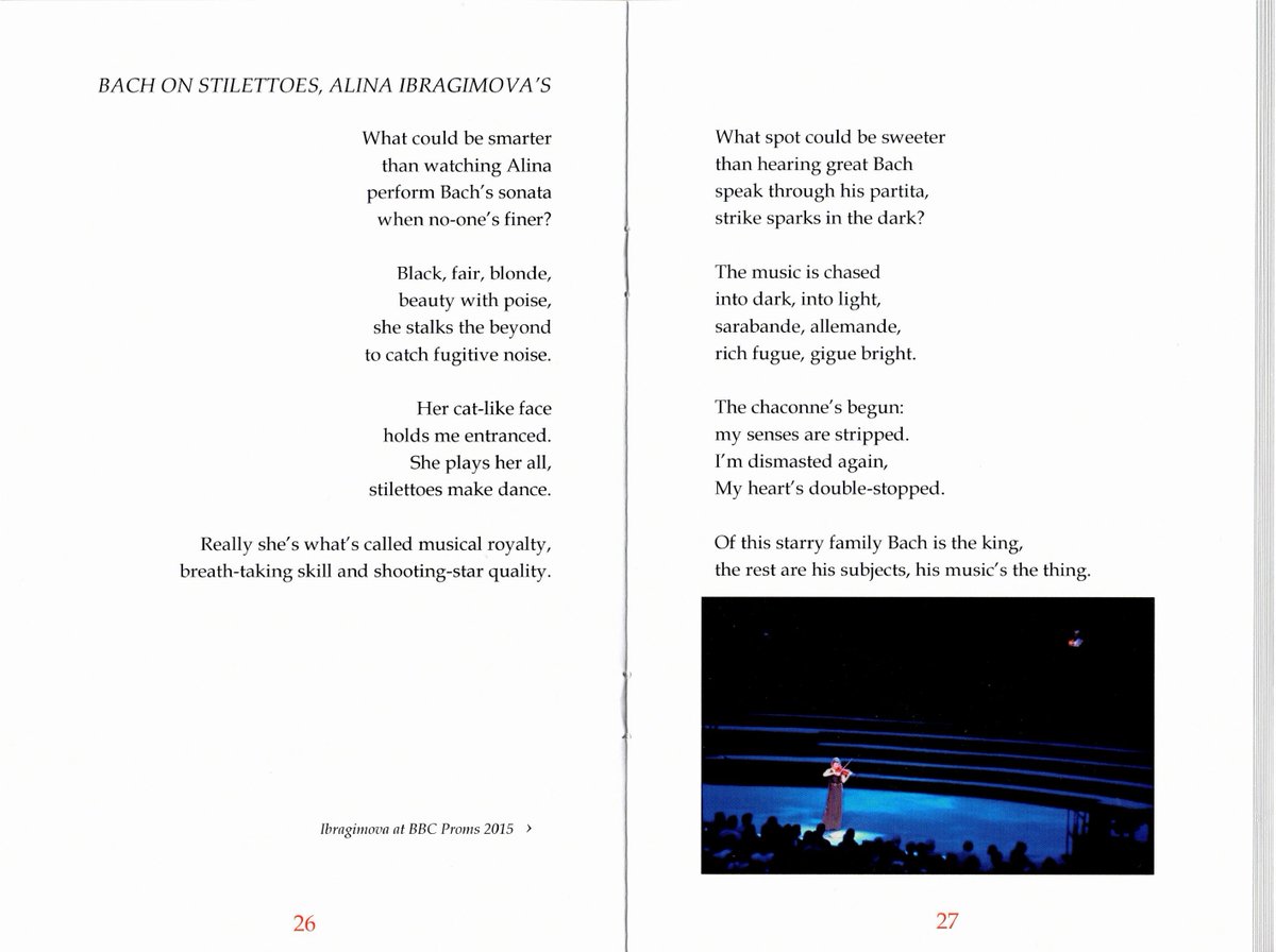 timcawkwell's tweet image. Alina Ibragimova at @bbcproms this Thursday: angelic, and Bach is God. See my poem 'Bach on stilettoes' from the last time in 2015, included in my bk of poems INFELICITIES, isbn 978-1-83853-589-6