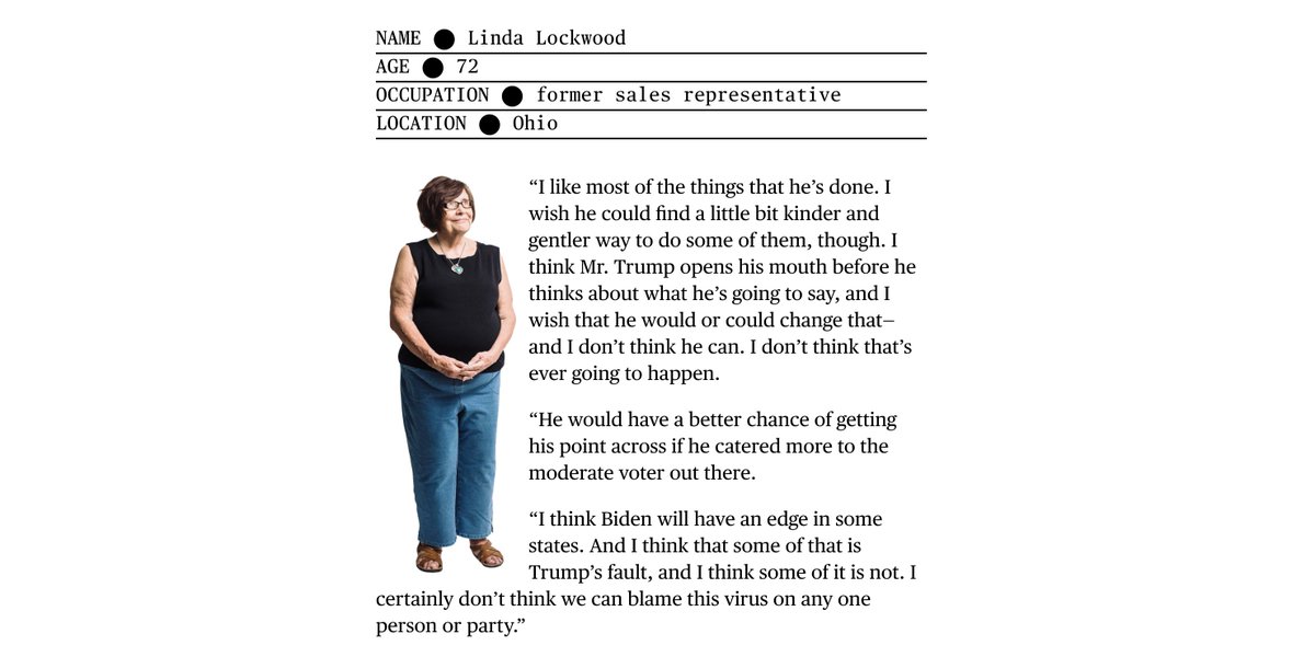 Tired Trumpers: These are Republicans and independents who liked the good economy, liked Trump’s judges, and initially liked the idea that he’d come to Washington and shake things up, but have grown exhausted by and disillusioned with his behavior  http://trib.al/G139z6z 