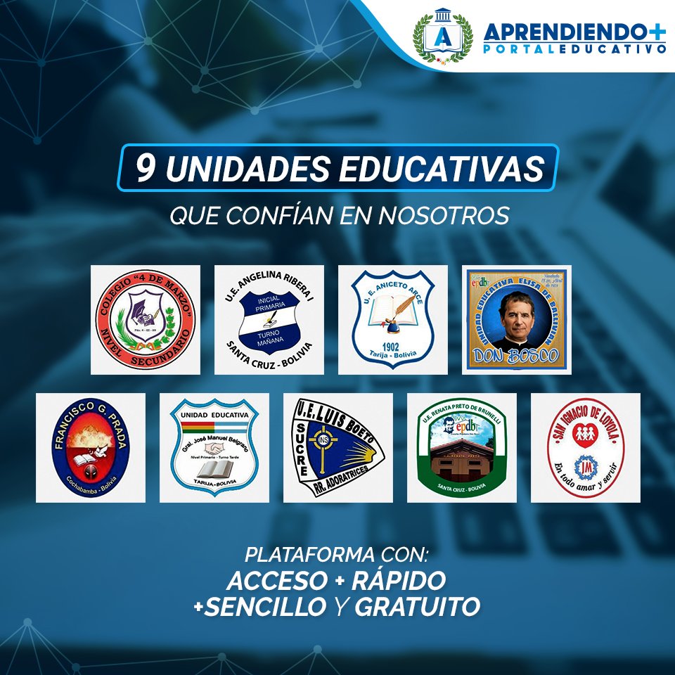 luisfelipearce's tweet image. @vhcardenasc le presento a aprendiendomas.com.bo  es una plataforma educativa gratuita manejada por una fundación, estamos trabajando ya con varias unidades educativas.