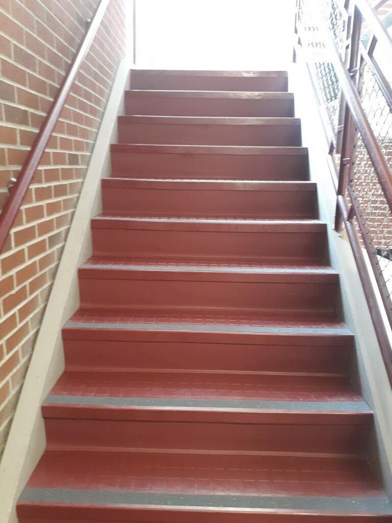 Giant Floor on Twitter "Vinyl stair installation completed by Jeremy