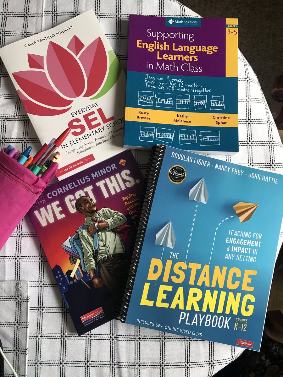 The Distance Learning Playbook has been added to my go-to books for this school year 👍🏼👩🏻‍🏫📚 <a href="/WdbgSchools/">Woodbridge Schools</a> <a href="/25Lafayette/">Lafayette Estates School #25</a>  #lionpride #teacherswholearn