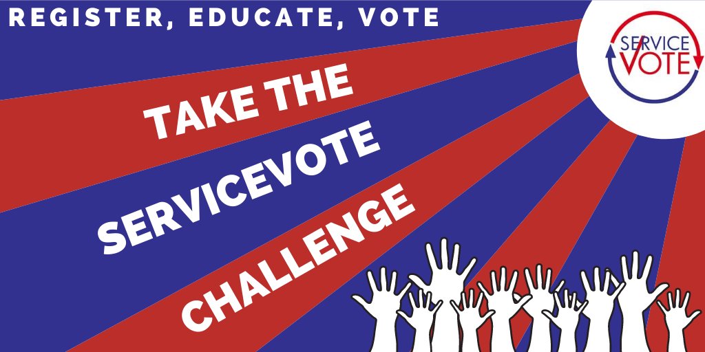 YouthService's tweet photo. Take the #ServiceVote Challenge between now and #ElectionDay (including #911Day) to help register, educate, and get your peers out to vote and to connect your volunteering & service to voting & advocacy! Choose 5 of 50 ideas. 6 $250 prizes will be awarded. https://t.co/lUfLxD84QQ https://t.co/nLXvJ0qVxR