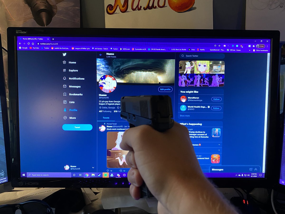 NumoVR's tweet image. Retweet and I’ll point a gun at you. 🔫